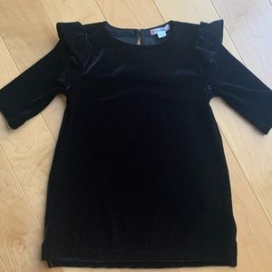 Crewcuts Ruffle Trim Velvet Dress 🖤